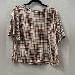 Plaid Women's Top -medium